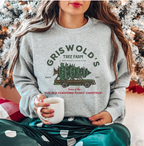 Griswold  Family Christmas Sweatshirt | Vintage Christmas Tree Farm Family Gildan 18000 Sweatshirt