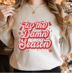 Tis the Damn Season Christmas Taylor Swift Gildan 18000 Sweatshirt