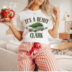 “It’s a Beaut, Clark” Christmas T-Shirt 🎄🚗 | Retro Griswold Station Wagon Holiday Bella Canvas 3001 Tee
