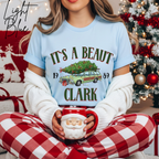 “It’s a Beaut, Clark” Christmas T-Shirt 🎄🚗 | Retro Griswold Station Wagon Holiday Bella Canvas 3001 Tee