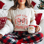 Candy Cane Christmas Club Bella Canvas 3001 Tshirt