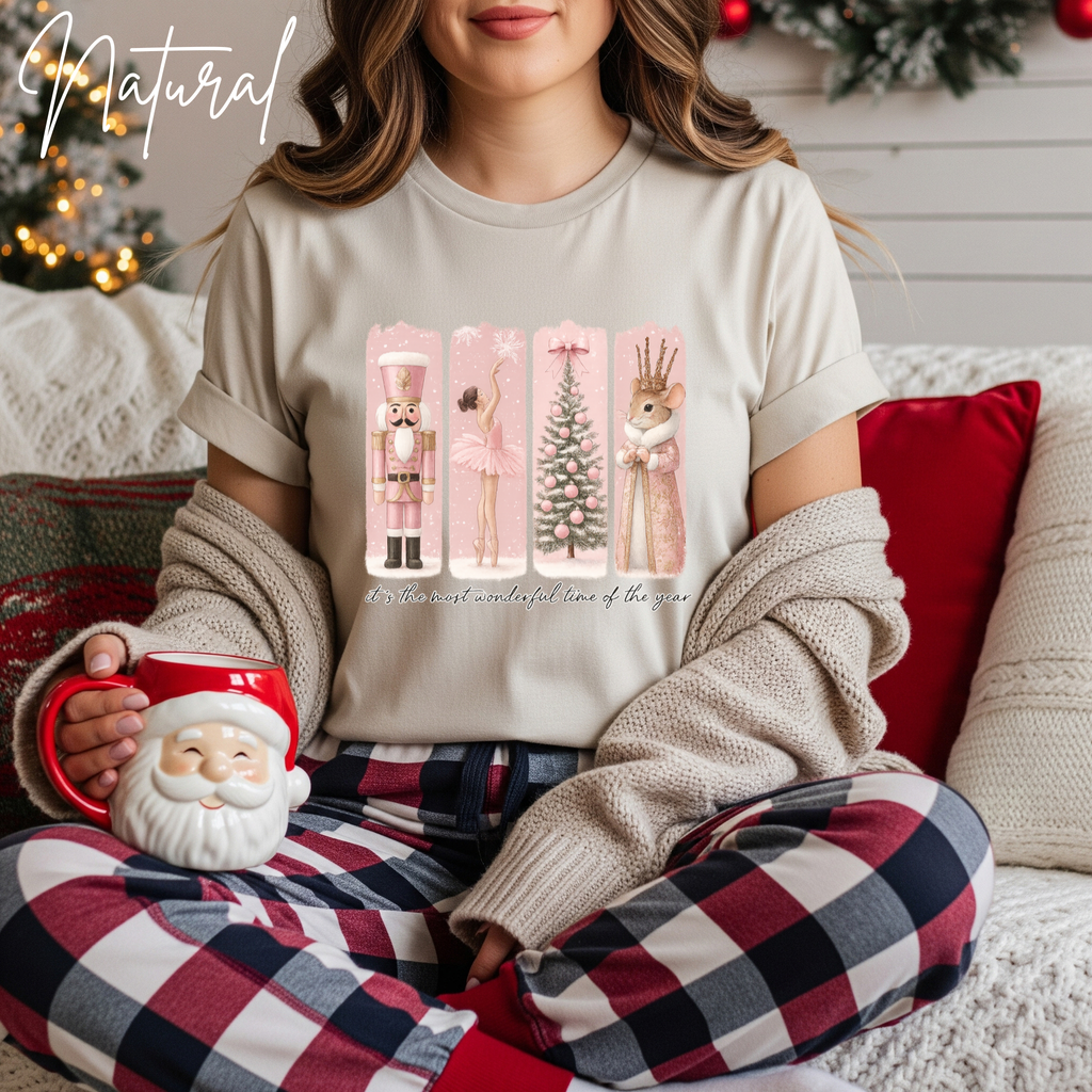 The Most Wonderful Time of the Year Nutcracker Christmas Bella Canvas 3001 Tshirt
