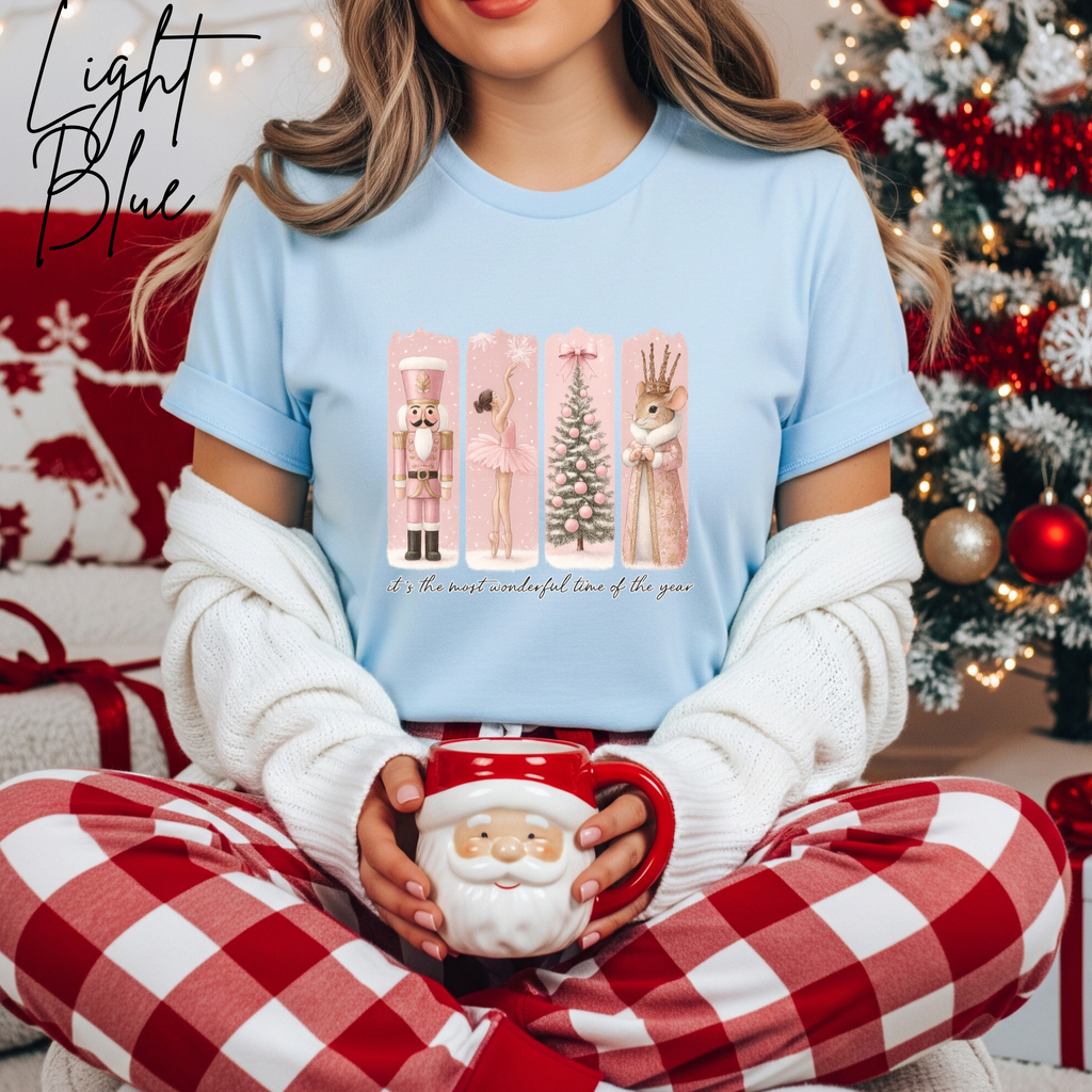The Most Wonderful Time of the Year Nutcracker Christmas Bella Canvas 3001 Tshirt