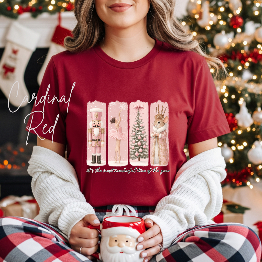 The Most Wonderful Time of the Year Nutcracker Christmas Bella Canvas 3001 Tshirt