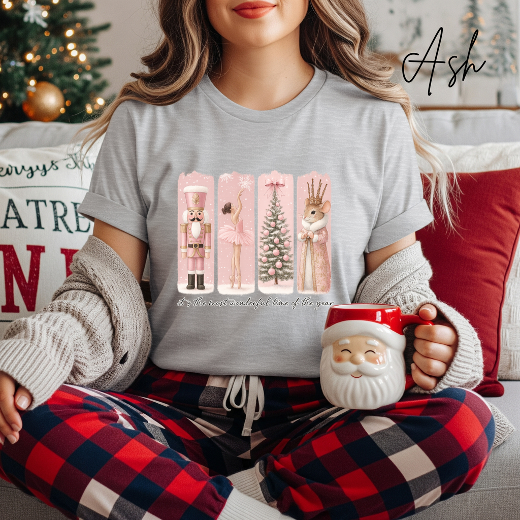 The Most Wonderful Time of the Year Nutcracker Christmas Bella Canvas 3001 Tshirt