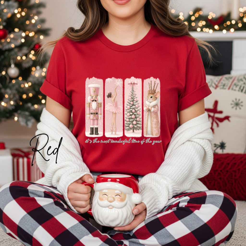 The Most Wonderful Time of the Year Nutcracker Christmas Bella Canvas 3001 Tshirt