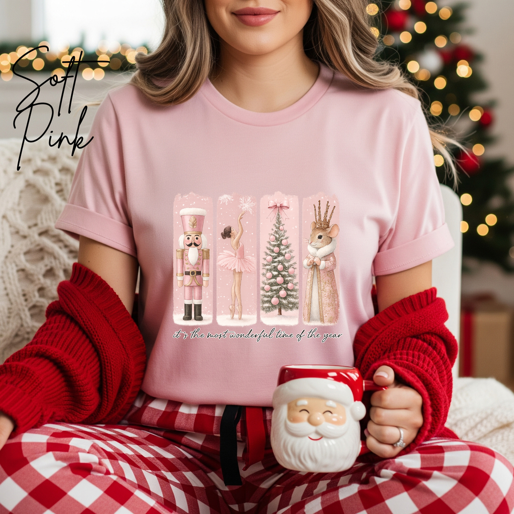 The Most Wonderful Time of the Year Nutcracker Christmas Bella Canvas 3001 Tshirt