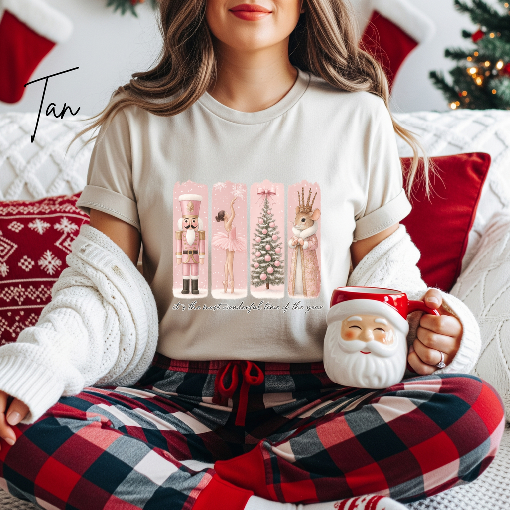 The Most Wonderful Time of the Year Nutcracker Christmas Bella Canvas 3001 Tshirt