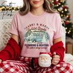🎄🚚 Wet Bandits Plumbing & Heating Christmas Tee | Harry & Marv Holiday Parody Bella Canvas Shirt 🚰🎅