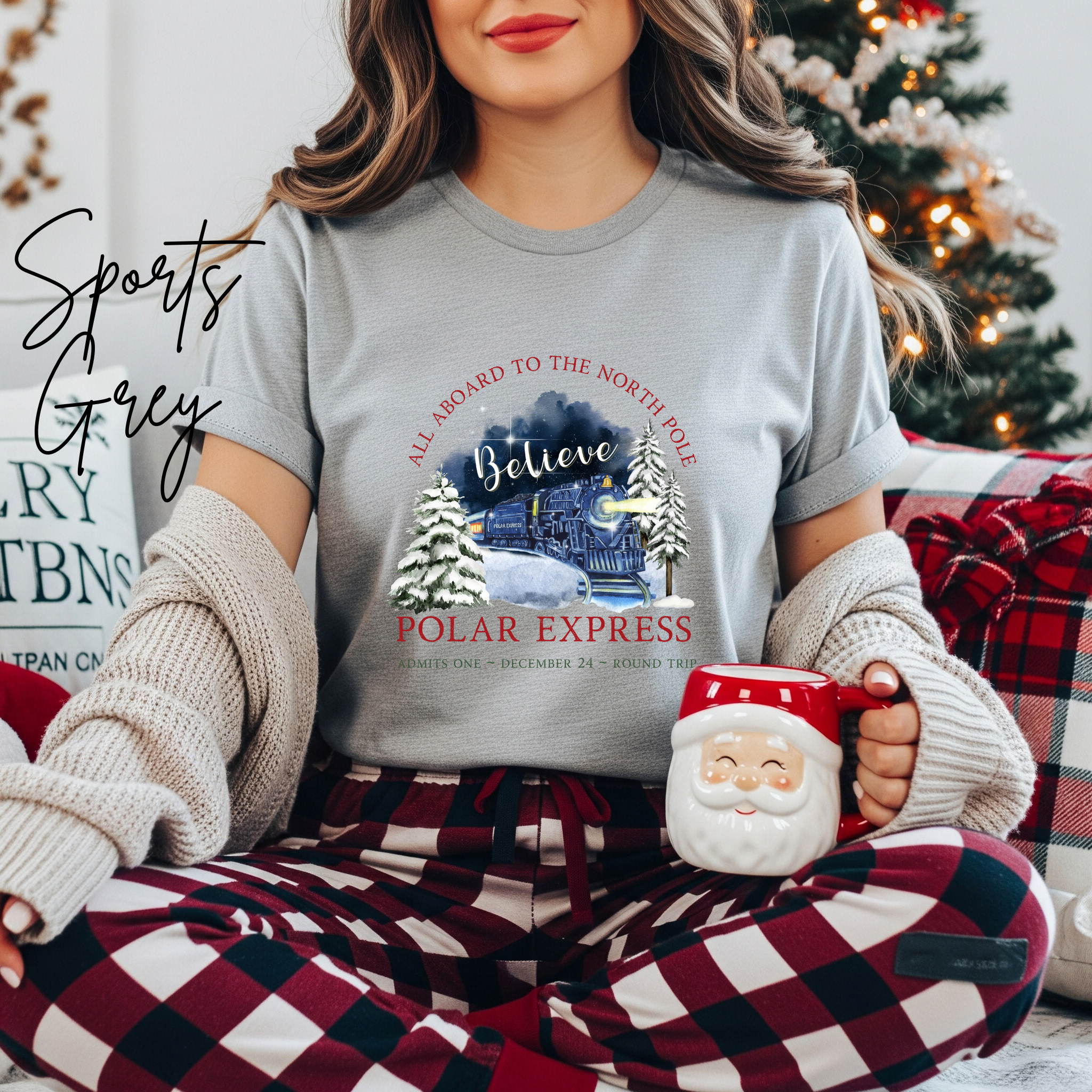 Polar Express Christmas Bella Canvas 3001 Tshirt