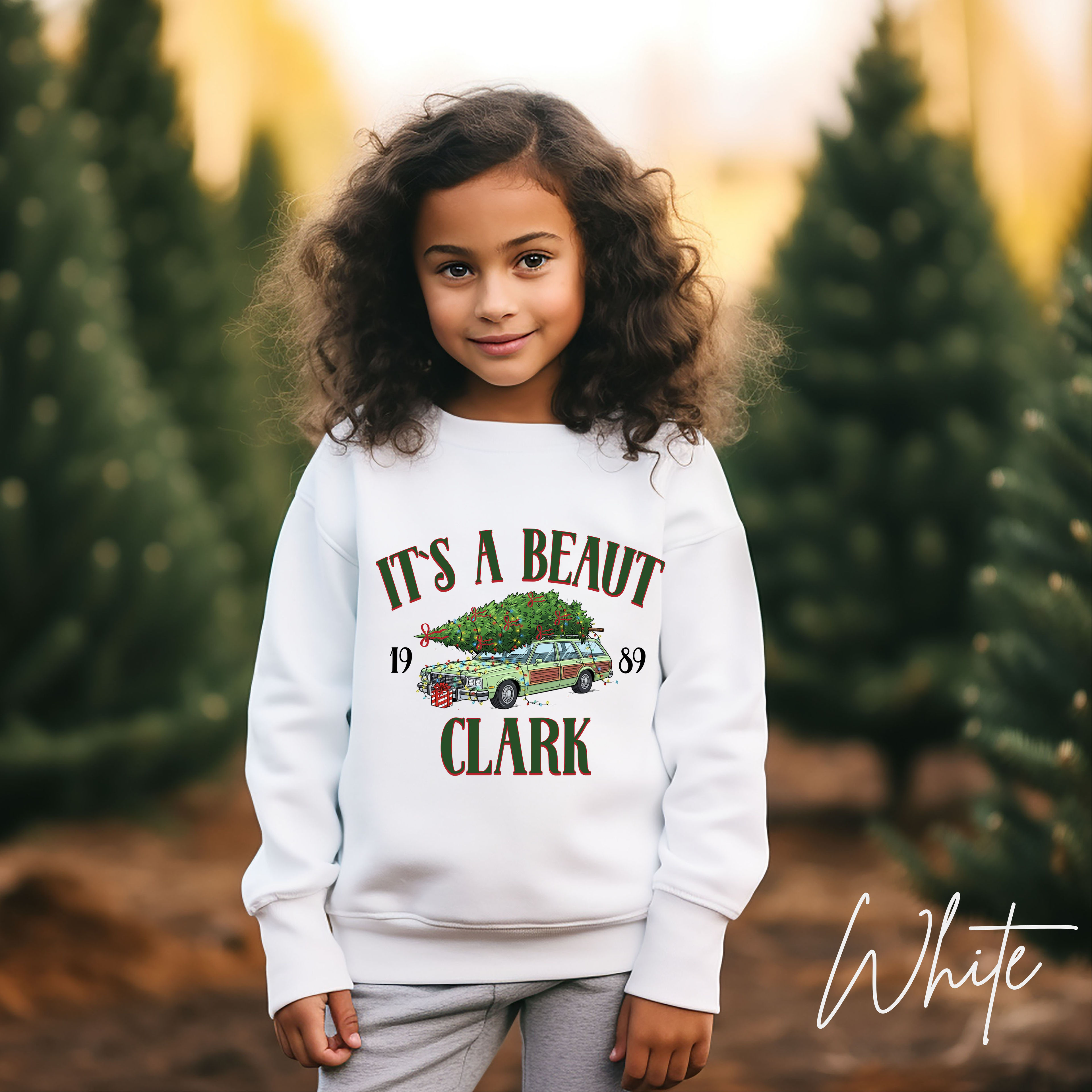 It’s a Beaut, Clark Kids Christmas Sweatshirt 🎄 | Griswold Wagon Holiday Pullover Design Gildan 18000B Sweatshirt