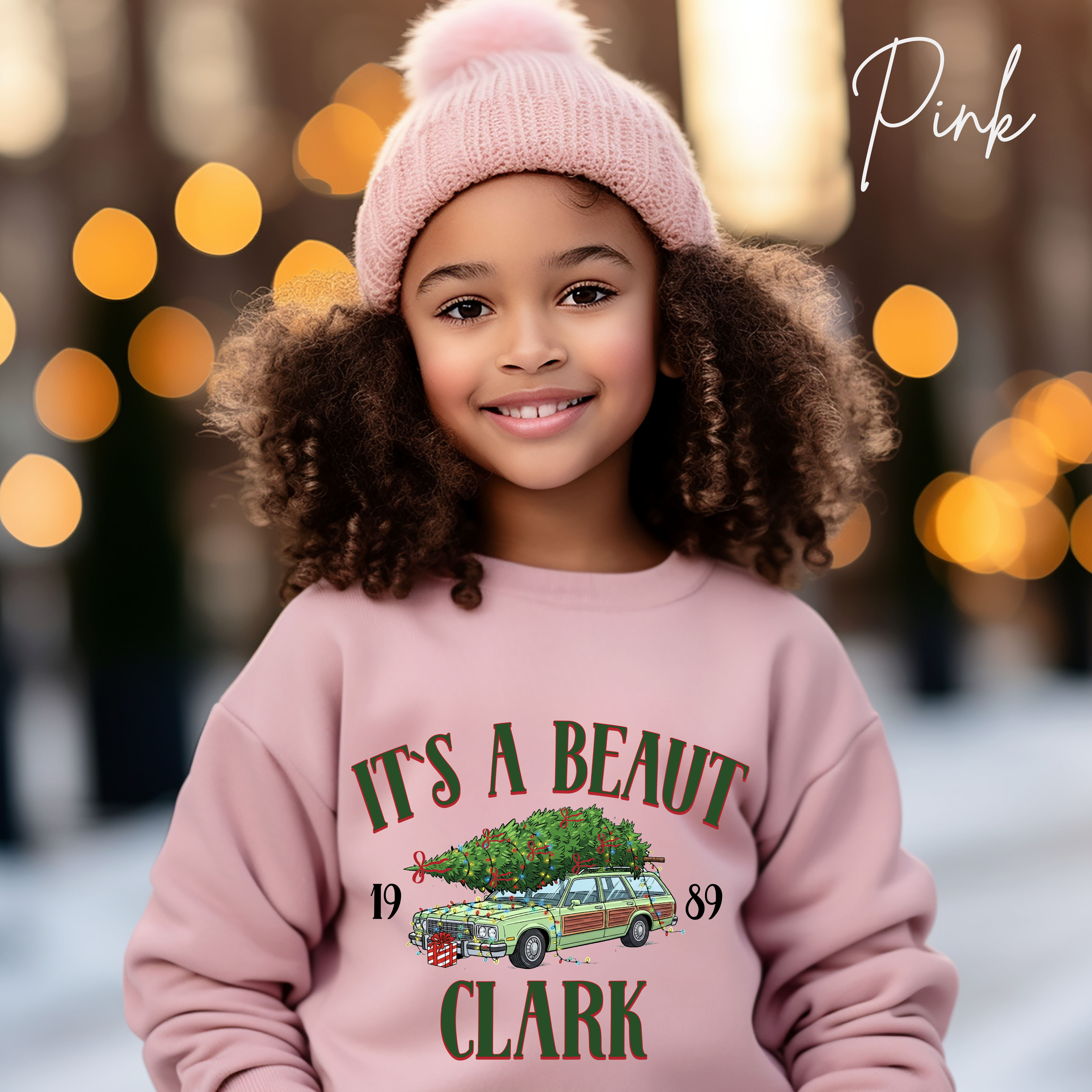 It’s a Beaut, Clark Kids Christmas Sweatshirt 🎄 | Griswold Wagon Holiday Pullover Design Gildan 18000B Sweatshirt