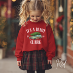 It’s a Beaut, Clark Kids Christmas Sweatshirt 🎄 | Griswold Wagon Holiday Pullover Design Gildan 18000B Sweatshirt