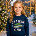 It’s a Beaut, Clark Kids Christmas Sweatshirt 🎄 | Griswold Wagon Holiday Pullover Design Gildan 18000B Sweatshirt