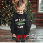 It’s a Beaut, Clark Kids Christmas Sweatshirt 🎄 | Griswold Wagon Holiday Pullover Design Gildan 18000B Sweatshirt