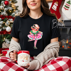 🎀 “Candy Cane Christmas Cutie” | Bella Canvas Vintage Cartoon Christmas T-Shirt🎀