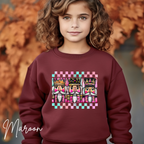 Children’s Christmas Sweatshirt | Watercolor Nutcracker Soldiers Design Gildan 18000B Sweatshirt