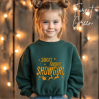 ✨ Santa’s Favourite Showgirl Kids Christmas Sweatshirt | Cozy Holiday Concert Vibes 🎄🌟