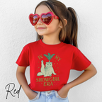 🎀✨ In My Showgirl Era Kids T-Shirt – Cute Cat Showgirl Costume Graphic Tee 🐱💖 Sparkly Dress-Up Aesthetic Bella Canvas 3001Y Tee