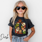 Christmas Squad Kids Tshirt | Classic Holiday Icons Circle Design Bella Canvas 3001Y T-shirt