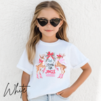 🐴🎄 Kids Giddy Up Jingle Horse Christmas T-Shirt | Cute Cowboy Holiday Bella Canvas 3001Y Tee