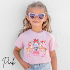 🐴🎄 Kids Giddy Up Jingle Horse Christmas T-Shirt | Cute Cowboy Holiday Bella Canvas 3001Y Tee