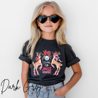 🐴🎄 Kids Giddy Up Jingle Horse Christmas T-Shirt | Cute Cowboy Holiday Bella Canvas 3001Y Tee