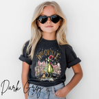 🎄✨ Whoville Christmas Kids T-Shirt | Holiday Grinch-Inspired Tee with Pup & Town Scene  Bella Canvas 3001Y 🐶🎅