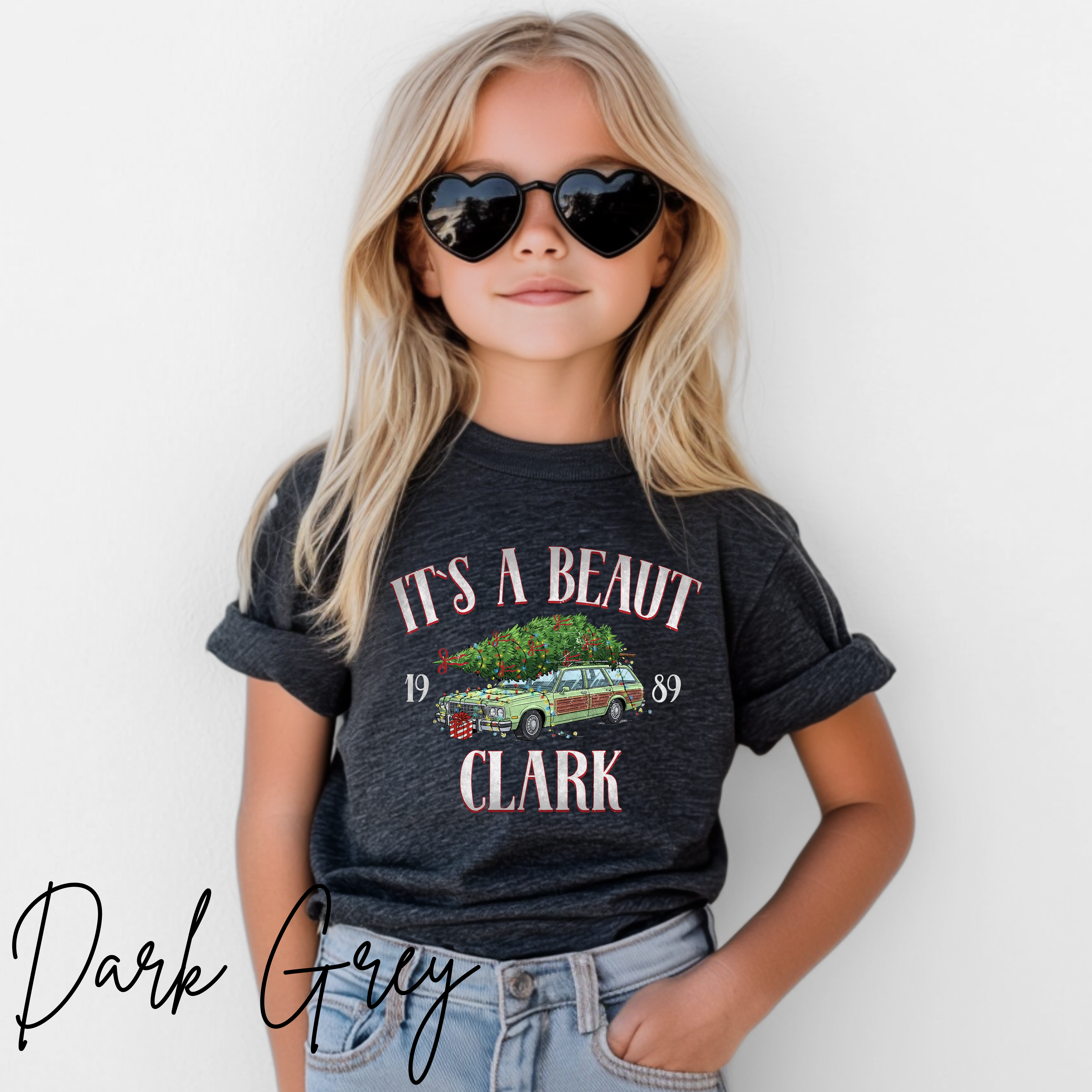 Kids “It’s a Beaut, Clark” Christmas T-Shirt 🎄🚗🎁 | Cute Griswold Wagon Holiday Bella Canvas 3001YTee