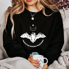 Protect Our Nocturnal Pollinators Sweatshirt 🌙🦇 | Bat &amp; Moon Eco Design | Nature Lover Gildan 18000 Sweatshirt