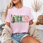 Wicked Varsity Characters Tee 🌟 Comfort Colors 1717 | Elphaba & Glinda Art Letters