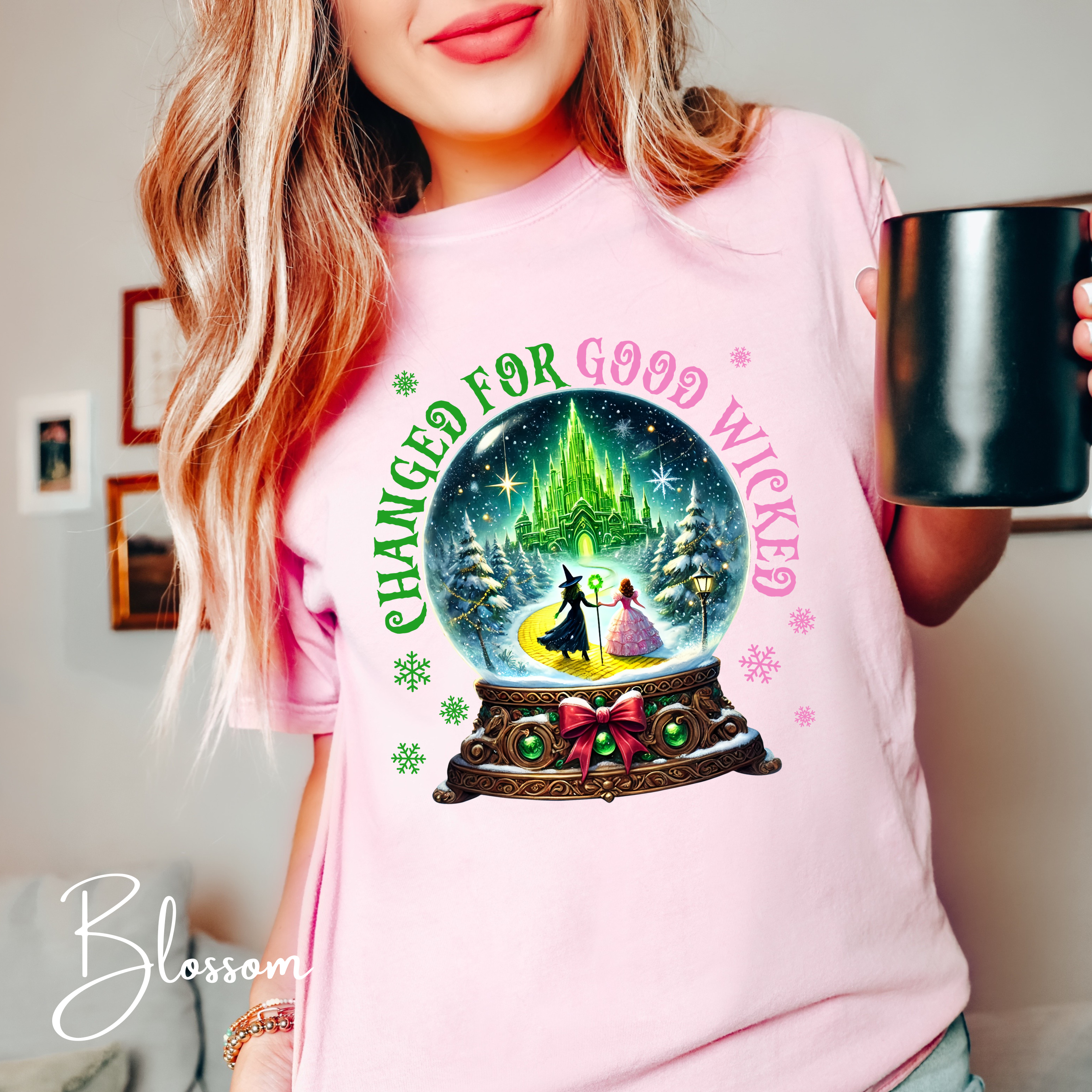 ❄️💚✨Changed for Good | Wicked Snow Globe Comfort Colors Tee | Emerald City Dreamscape | Comfort Colors 1717