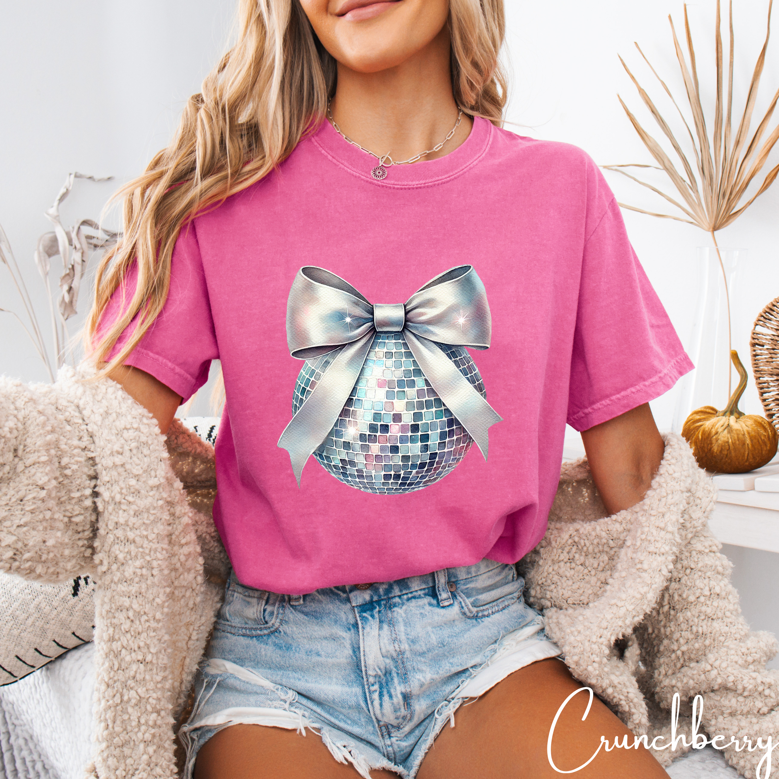 ✨ Coquette Disco Ball Tee | New Year Sparkle & Year-Round Glam ✨ Comfort Colors 1717 Tshirt ✨