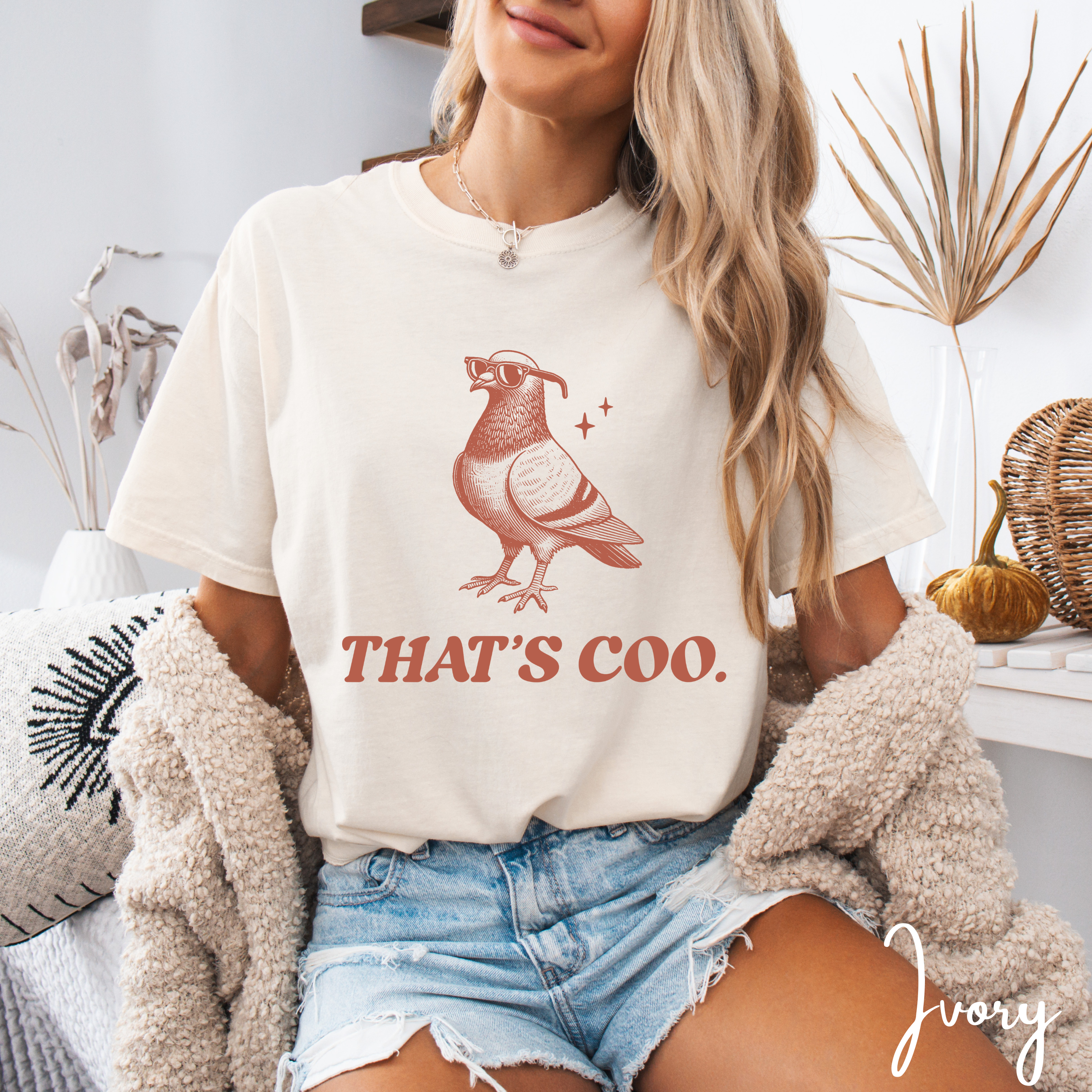 “COO.” Pigeon Shirt 🕶️🐦 | Funny Comfort Colors 1717 Tee | Cool Pigeon Graphic Tshirt