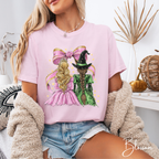 Comfort Colors 1717 Tee 💚✨ Glinda & Elphaba Inspired Design 👯‍♀️🎀 Coquette Bow Aesthetic Shirt
