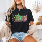 Comfort Colors 1717 Tee 💚✨ “WICKED Changed for Good” Inspired Design 👯‍♀️🎀 Witchy Duo Letter Art Shirt