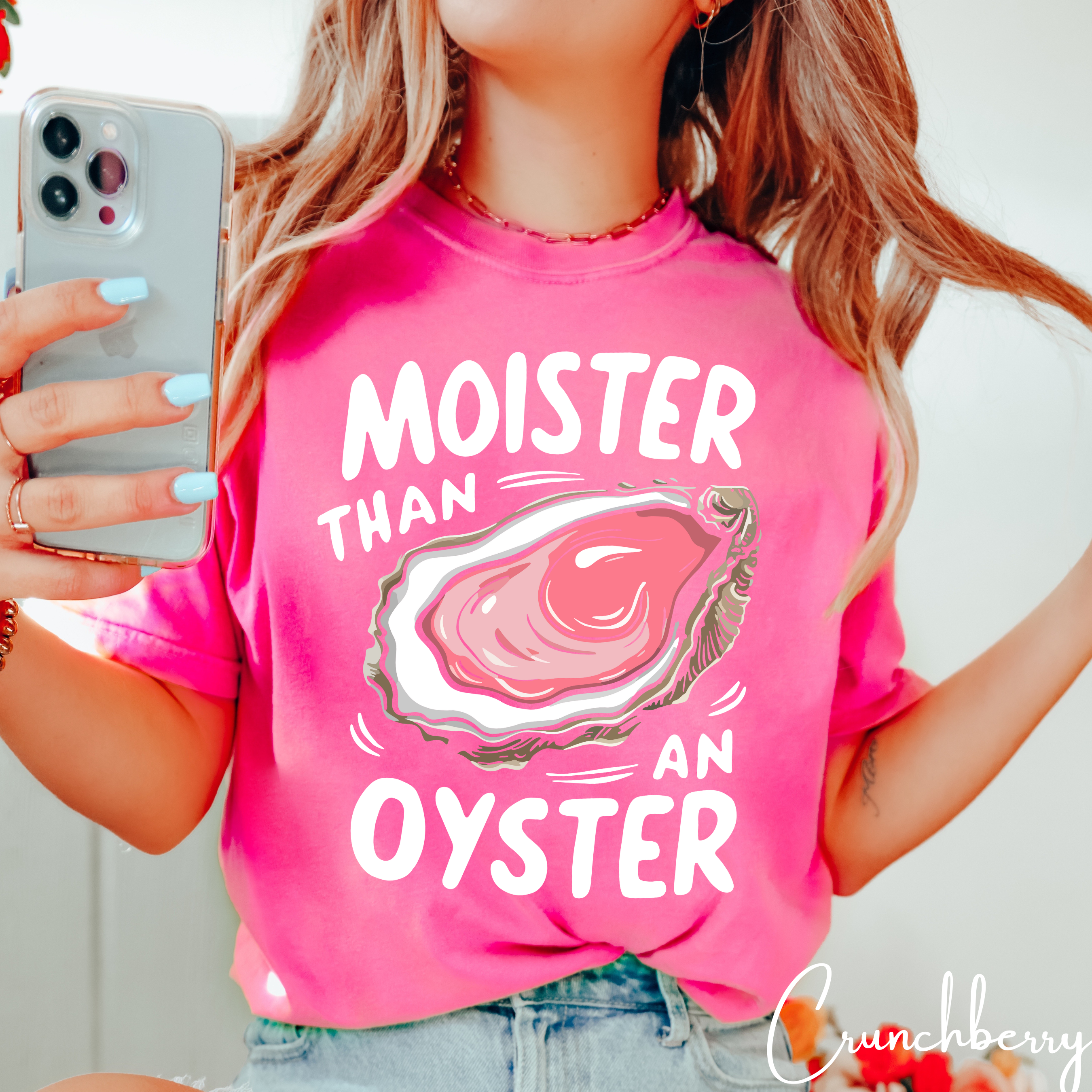 🦪 Moister Than a Oyster Tee | Comfort Colors 1717 | Big Shucked Oyster Graphic 😎