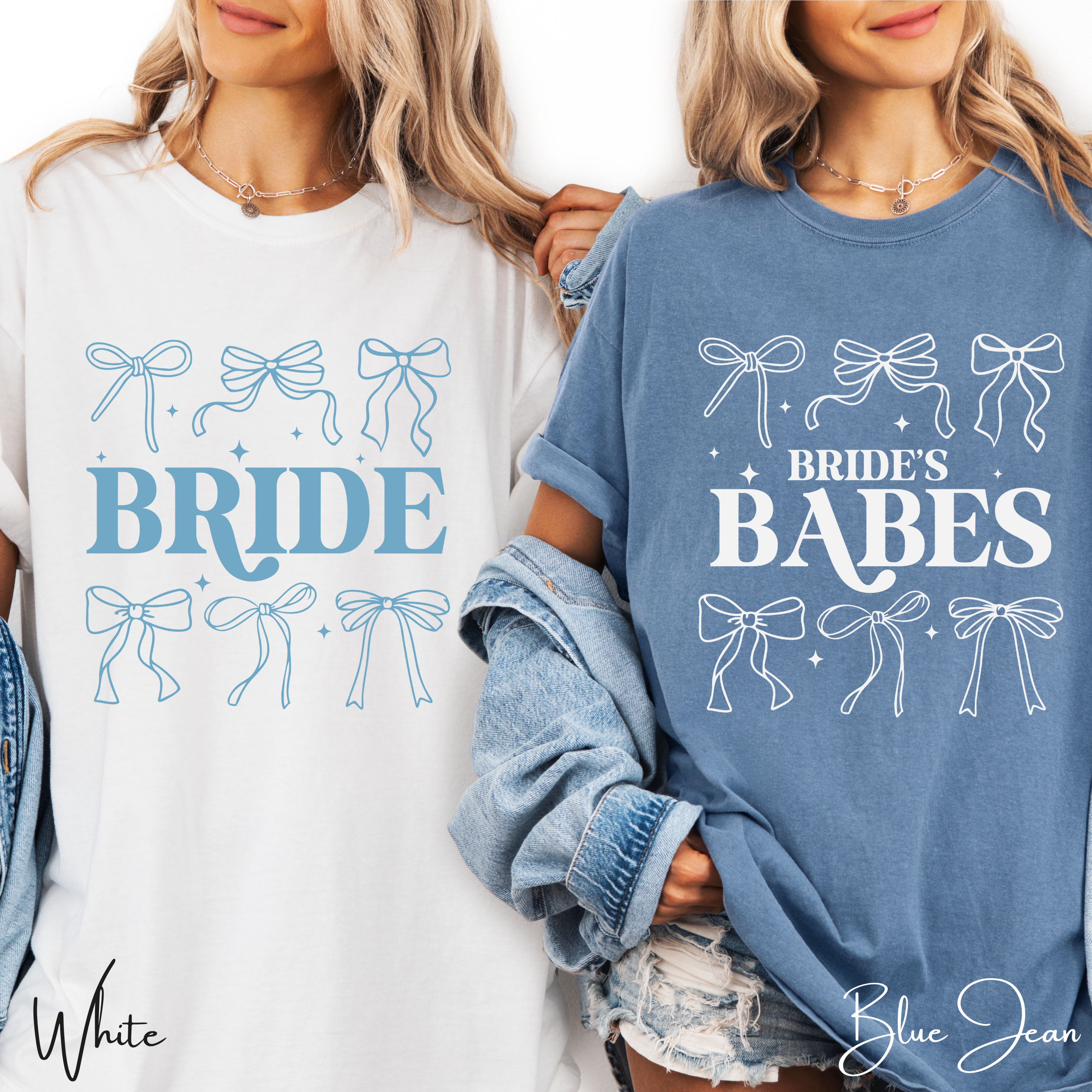 Bride & Brides Babes Coquette Bow Bachelorette Party Tees 👰✨ Comfort Colors 1717 Bride Tshirts