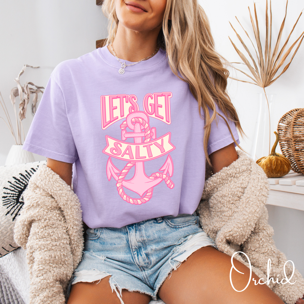 Salty & Let’s Get Salty 💍⚓️ Bachelorette Tees - Comfort Colors 1717 Nautical Bachelorette Party Group Shirts