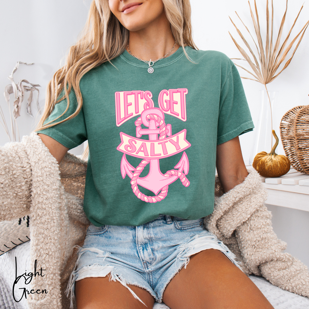 Salty & Let’s Get Salty 💍⚓️ Bachelorette Tees - Comfort Colors 1717 Nautical Bachelorette Party Group Shirts