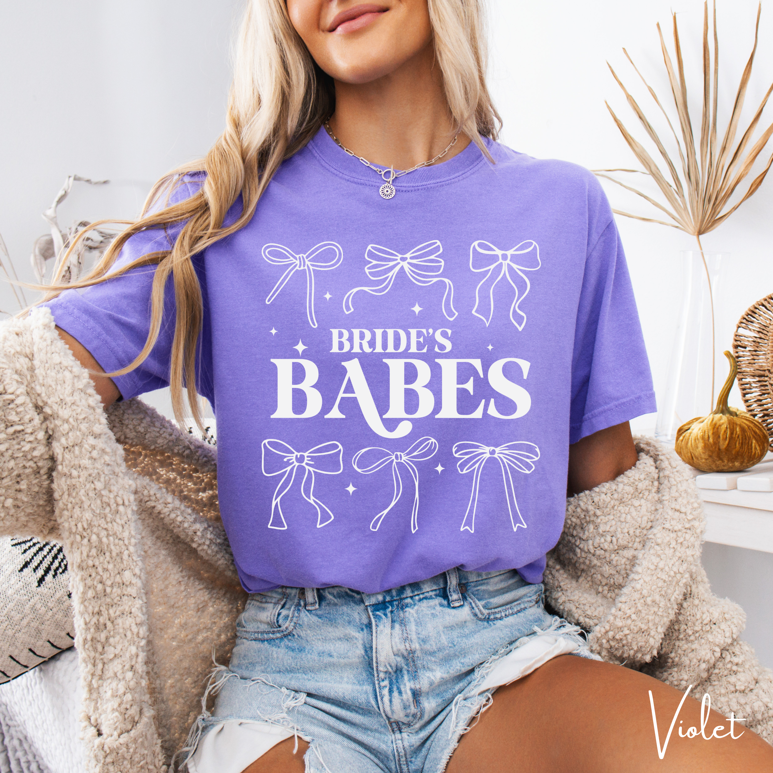 Bride & Brides Babes Coquette Bow Bachelorette Party Tees 👰✨ Comfort Colors 1717 Bride Tshirts