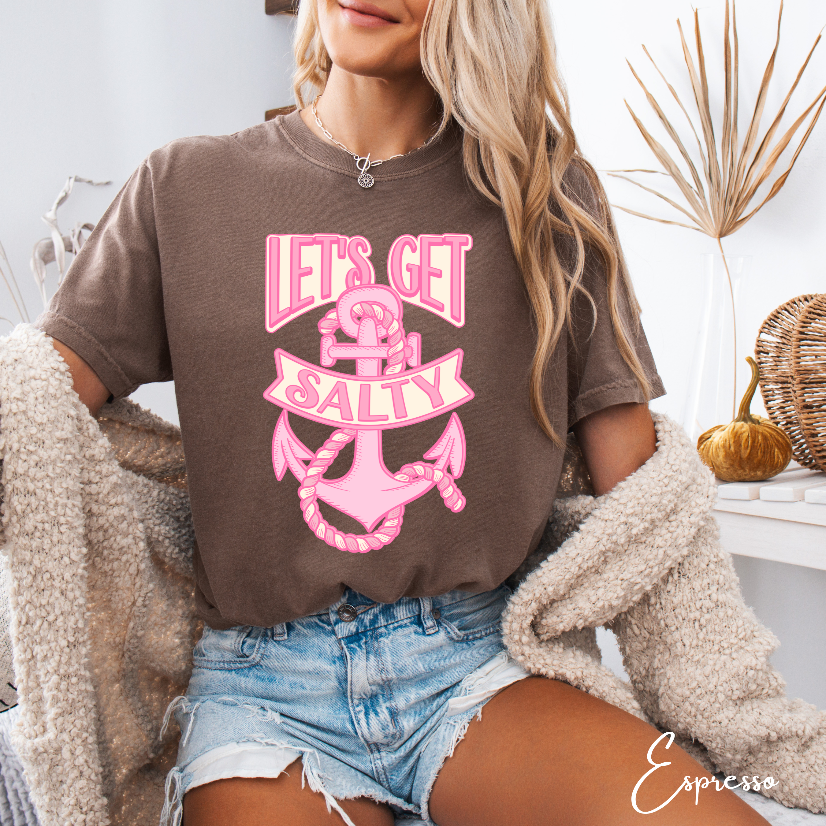 Salty & Let’s Get Salty 💍⚓️ Bachelorette Tees - Comfort Colors 1717 Nautical Bachelorette Party Group Shirts