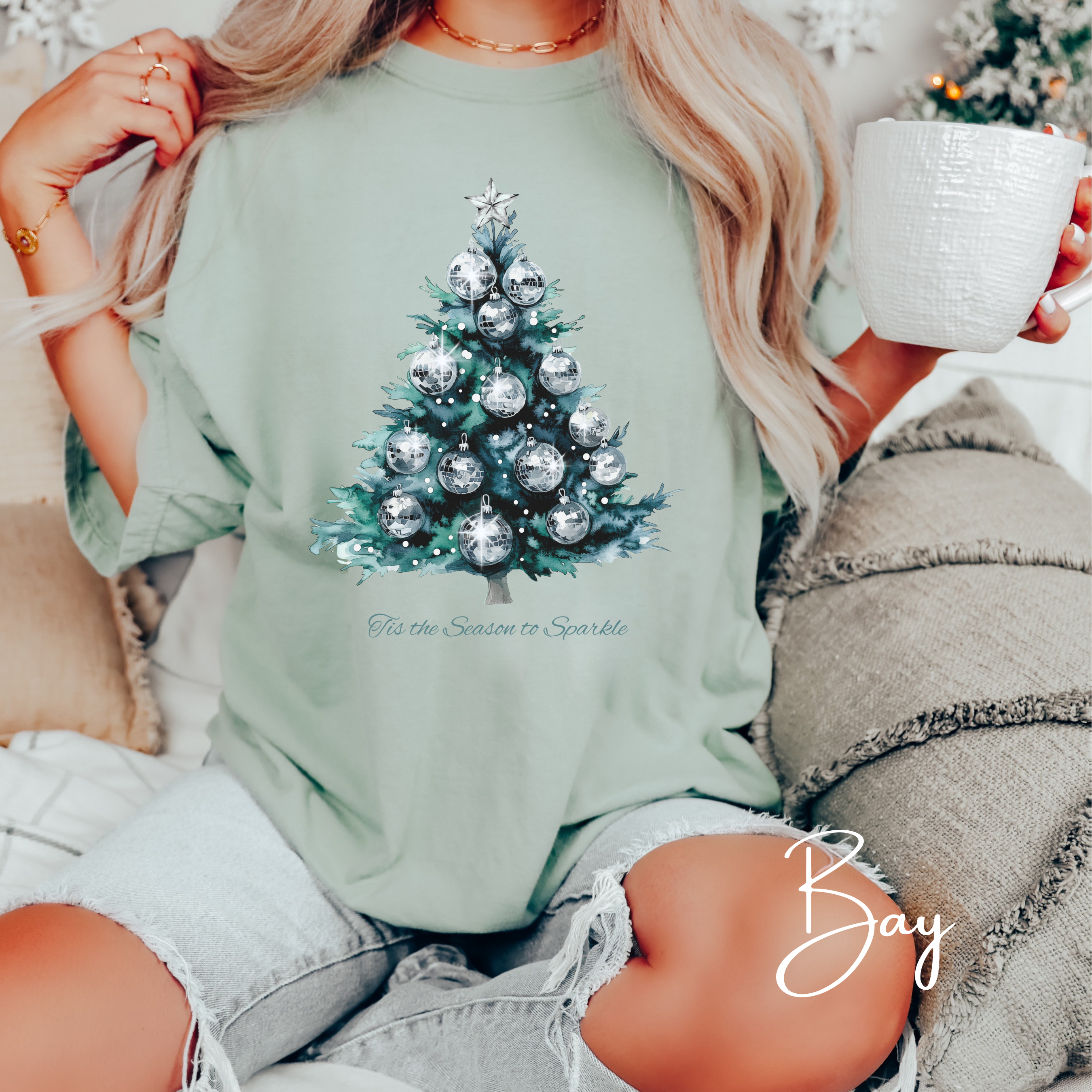 ✨🌲 Tis the Season to Sparkle Christmas Shirt – Disco Ball Christmas Tree Tee • Retro Festive Holiday Sparkle Comfort Colors 1717 Tshirt