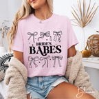 Bride & Brides Babes Coquette Bow Bachelorette Party Tees 👰✨ Comfort Colors 1717 Bride Tshirts