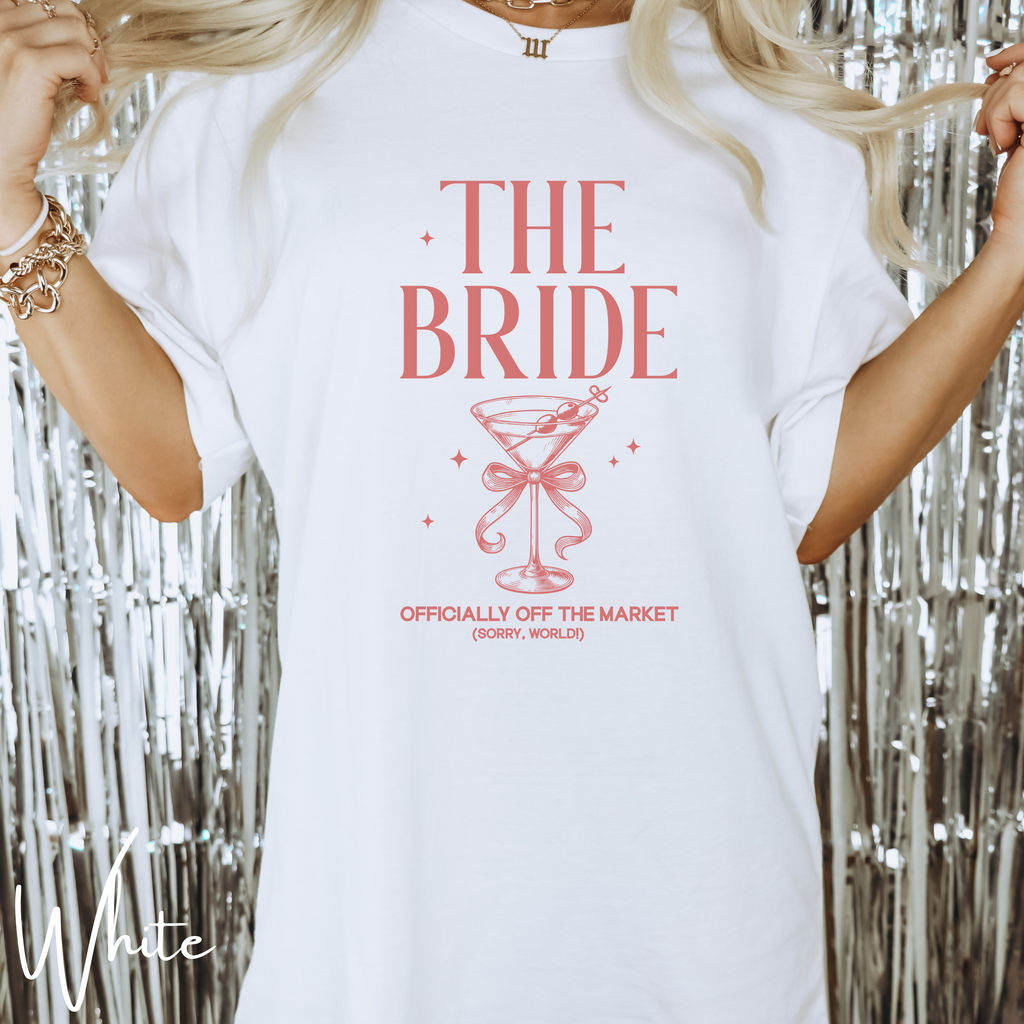 🍹 Bachelorette Party Shirts 🍸 “The Bride” & “The Bach Party” – Martini Themed Comfort Colors 1717 Tshirts