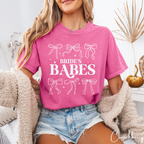 Bride & Brides Babes Coquette Bow Bachelorette Party Tees 👰✨ Comfort Colors 1717 Bride Tshirts