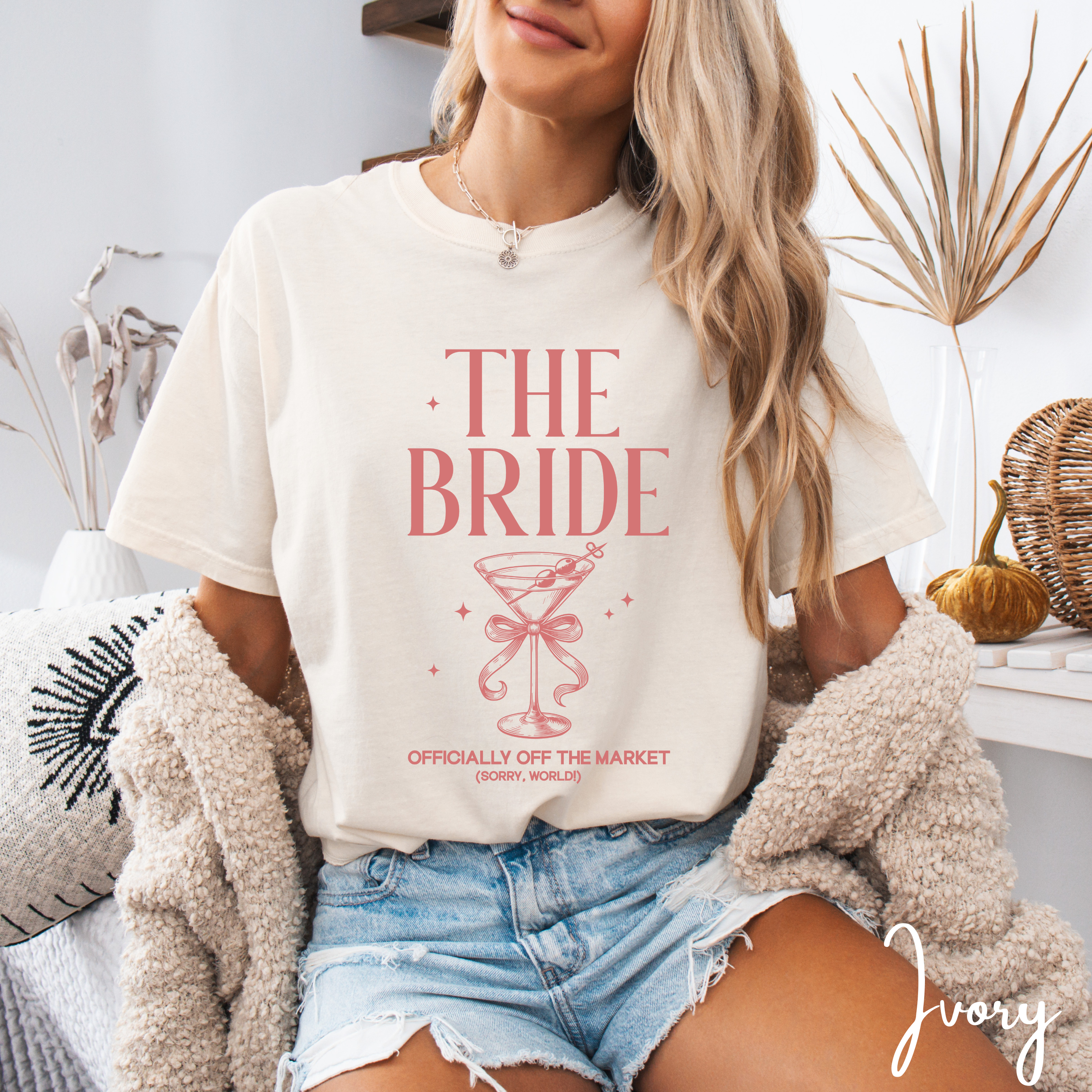 🍹 Bachelorette Party Shirts 🍸 “The Bride” & “The Bach Party” – Martini Themed Comfort Colors 1717 Tshirts