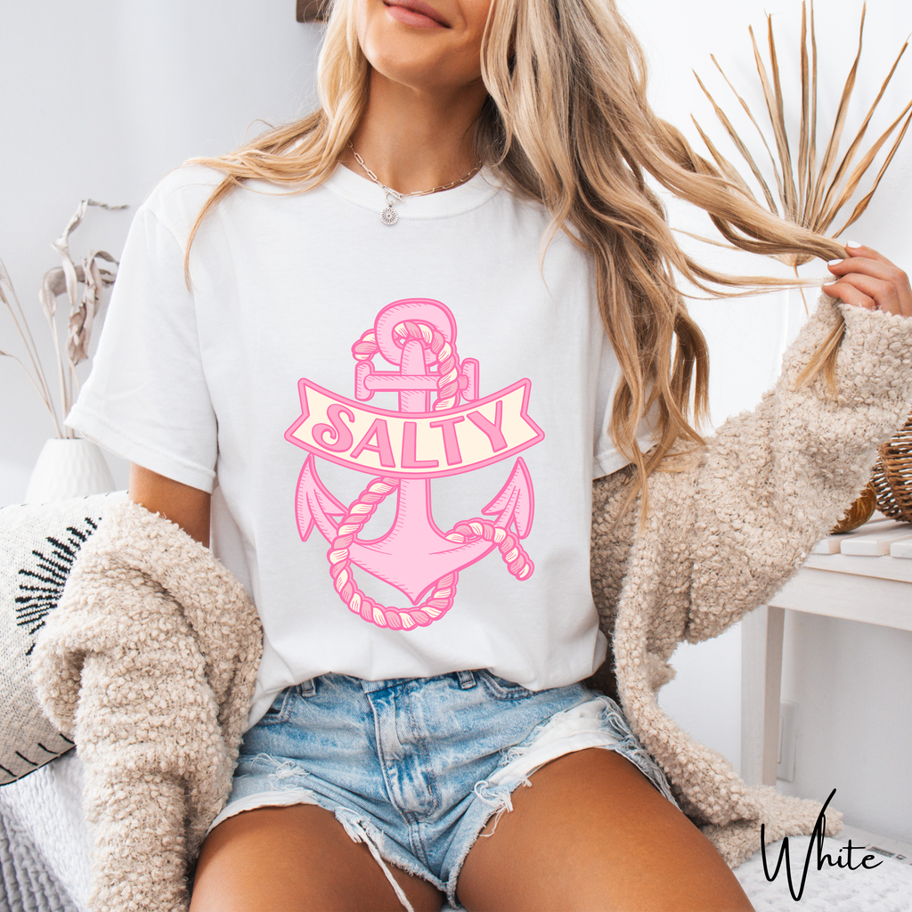 Salty & Let’s Get Salty 💍⚓️ Bachelorette Tees - Comfort Colors 1717 Nautical Bachelorette Party Group Shirts