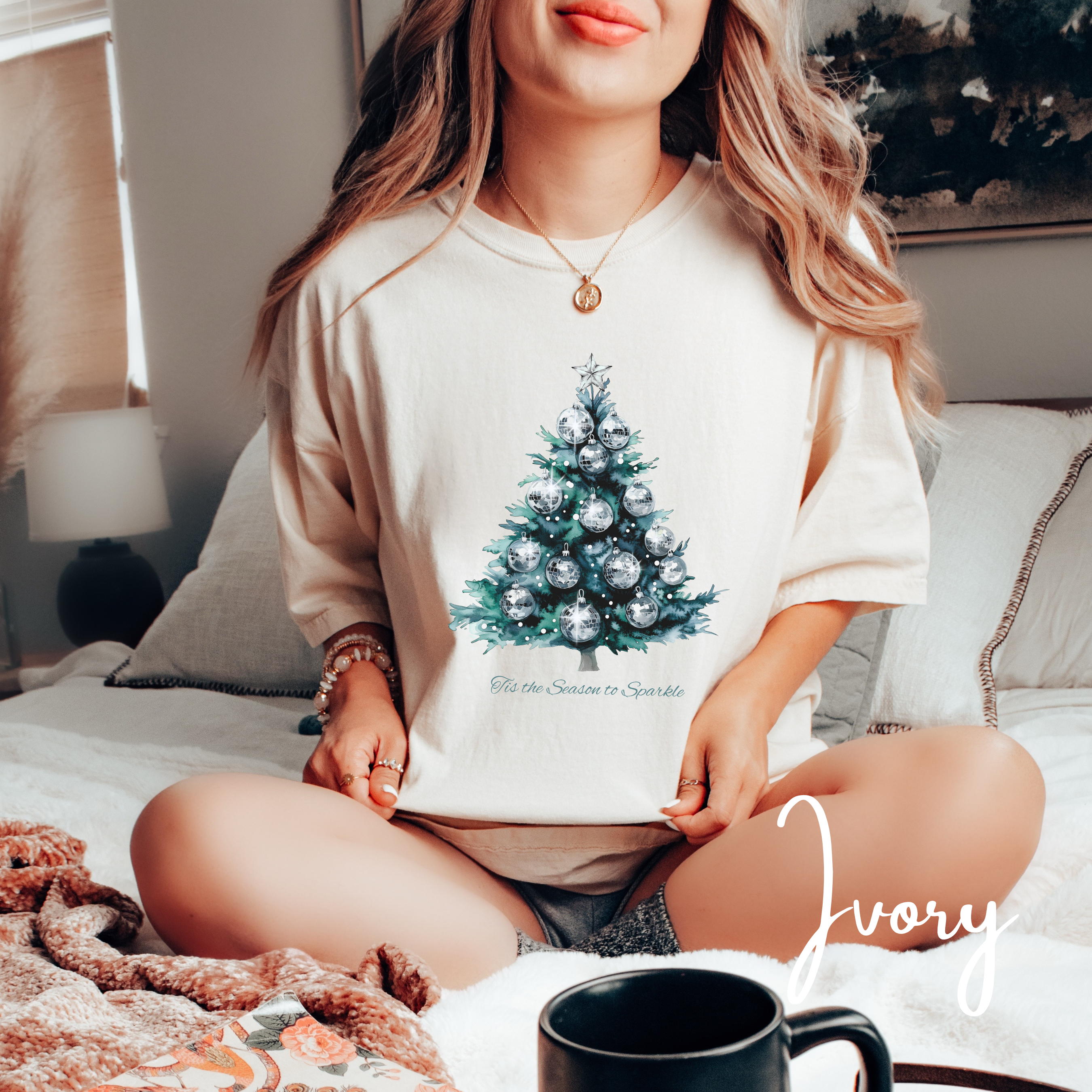 ✨🌲 Tis the Season to Sparkle Christmas Shirt – Disco Ball Christmas Tree Tee • Retro Festive Holiday Sparkle Comfort Colors 1717 Tshirt