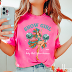 ✨🎀 In My Showgirls Era Comfort Colors T-Shirt – Retro Showgirl Aesthetic Tee with Mirrorballs • Est. 2025 Disco Graphic ✨🎀